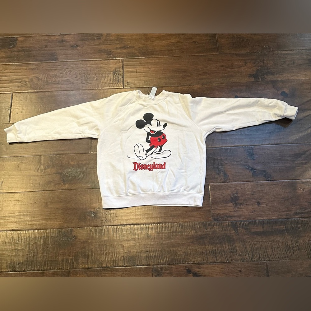 Disney White Sweater with Mickey Mouse Design